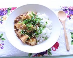 絹揚げマーボー丼